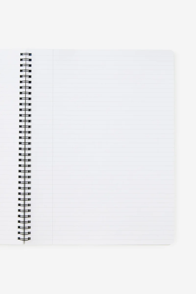 تايبو دفتر مسطر حلزوني مقاس